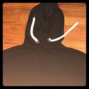 Plain black & white hoodie